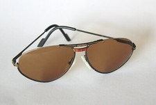 Vintage FERRARI FORMULA Sonnenbrille Modell F1 schwarz / gold  Gläser braun