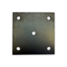 Ankerplatte Kopfplatte Fußplatte 5 Loch Stahlplatte S235JR roh 3–20mm Metall