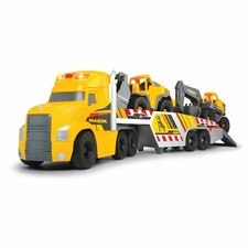 Dickie Toys Großer Mack Truck mit 2 Volvo Fahrzeugen LKW Kipplaster Spielzeug