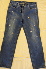 Jeans Stretch mit Glitzer von "CANDA" (Gr.zirka 38)