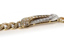 Armband Diamanten insg ca 0,70ct H/vs 750 Gelbgold Weißgold [BRORS 18224]