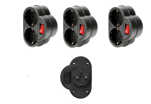 Schuko doppelstecker mit - schuko,