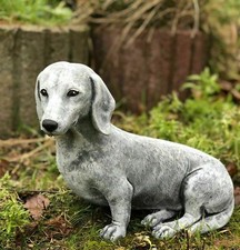 Steinfigur Gartenfigur DACKEL