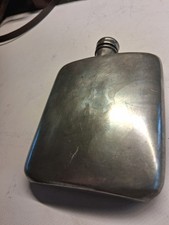 Zinn-Flasche, Flachmann, um