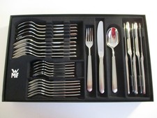 WMF BRÜSSEL BESTECK 30-TEILIG EDELSTAHL TEILMATTIERT AUSSTELLUNGSWARE