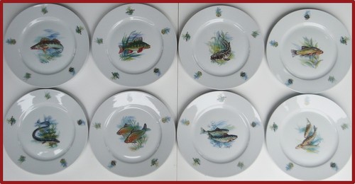 Teller mit fischmotiv - mit, fischmotiv,