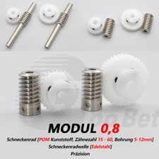 Mod 0,8 Schneckenrad POM