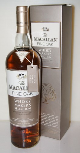 Macallan fine oak whisky - fine,