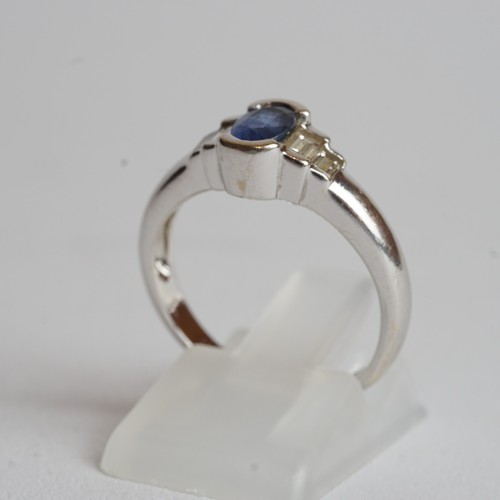 Ring 750er weißgold saphir - ring,