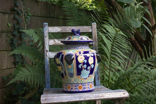 Große deckelvase keramik - deckelvase,