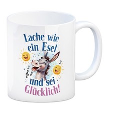 Fröhlicher Esel Lache und sei