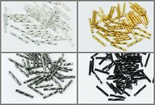 INWARIA Stiftperlen twisted 15/20/25 mm Röhrchen Rocailles Glas Perlen, RP-28