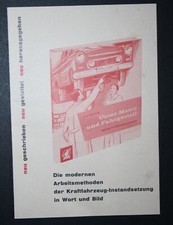 Altes Werbeblatt: Die modernen Arbeitsmethoden der Kraftfahrzeug - Krafthand