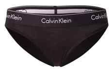 Calvin Klein BIKINI Schwarz Gr. XS Damen Slip Bikini Slip Baumwolle (S/2844)