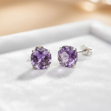 Natürliche Amethyst Ohrringe