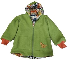 Wollwalkjacke wendejacke dinos - wollwalkjacke,