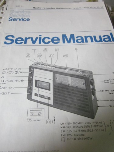 Philips radio recorder - philips, 8454