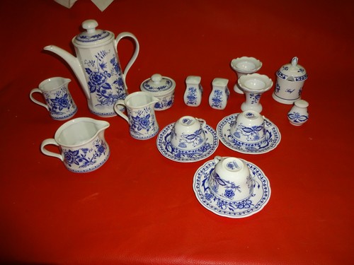 Zwiebelmuster ddr kahla tisch - zwiebelmuster,