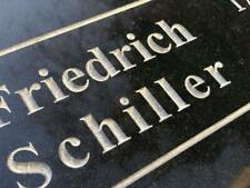 Grabstein schwarz Grabtafel Granit Naturstein Liegeplatte individuelle Inschrift