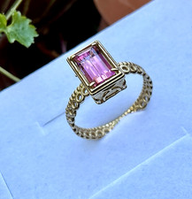 Sehr  Eleganter Grüner  Turmalin Ring von 1,6 Ct  aus  585 Gold Neu / Gr 51  !!