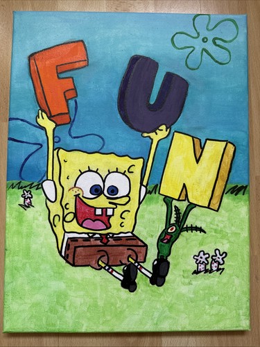 Spongebob leinwand selbst - spongebob,