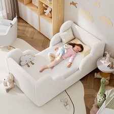 Kleinkinderbett 70x140 cm mit weichem Rahmen und Schutzvorrichtung