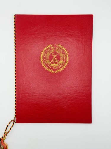Ddr nva urkunde medaille - nva,