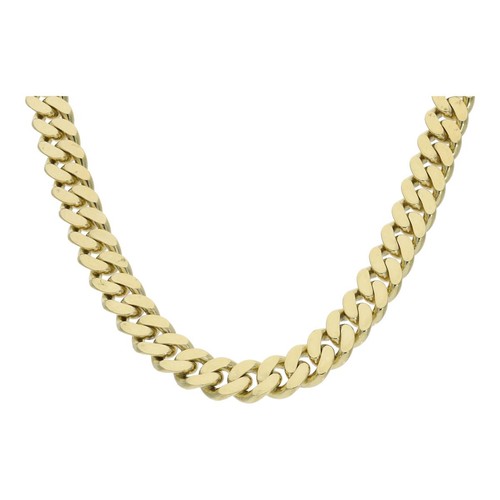 Goldkette 585 panzer massiv - goldkette,
