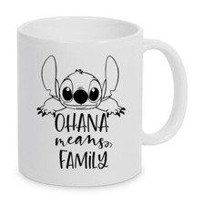 Keramiktasse/ Stitch Ohana means Family/ Geschenk/Lustig/Spruch