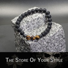 Perlenarmband Achat Tigerauge