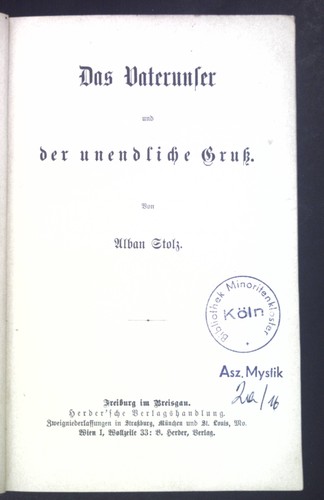 Das vaterunser erster theil - das,