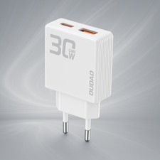 Schnell Ladegerät GAN USB-A USB-C Netzteil Adapter Handy 30W Mehrfach Stecker