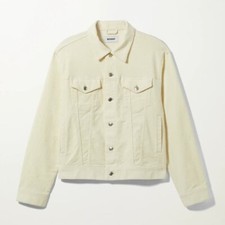 WEEKDAY Cordjacke 'Shore Cord Jacket' - cremeweiß - L - nwtg.