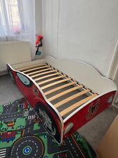 Kinderbett Einzelbett 80x160cm Spider Man Motiv Rot Auto mit Matratze 86424595
