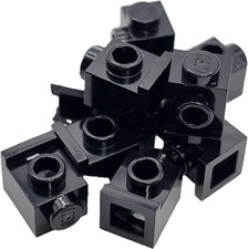 LEGO Nr-407026 Grundbaustein 1x1 Konverter Noppen Stein schwarz  / 10 Stück