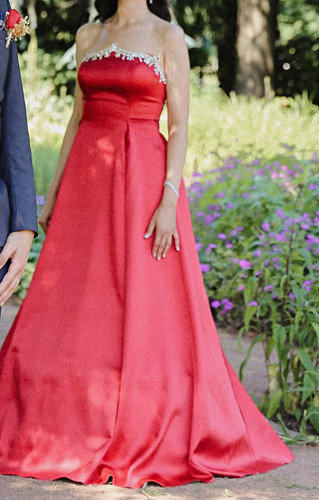 Damen abendkleid lang rot - damen,