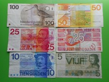 Netherlands 5,10,25,50,100
