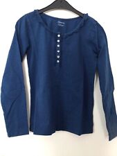 Damen Shirt -Gr. S (36) -blau Basic- Maas Natur- Gebraucht- Ökobaumwolle