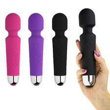 Massagestab 10 Stufen Elegant Massagegerät leise hohe Akku Leistung Silikon💕💆‍