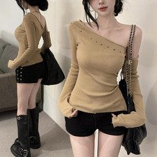 Hot Girl Style Strass Strickjacke für Frauen Langarm Slim Fit Mode