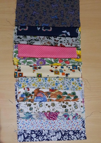 Kinder stoffreste 20x30 - 12, ca