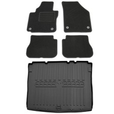 Fußmatten Kofferraumwanne für VW Caddy Maxi Life 2K 2007-2015 Automatten Auslage