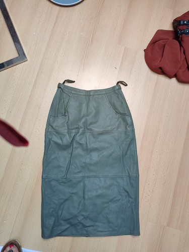 Vintage oliv grün - oliv, leder