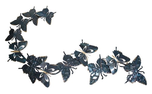 Schmetterling wanddeko metall - wanddeko,
