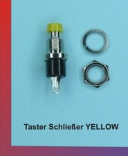 5 x Einbau Mini Micro Taster 1-polig Schließer GELB YELLOW 250VAC/1A, 125VAC/3A