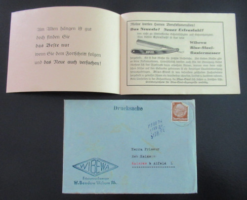 Alte werbung friseur - werbung, /