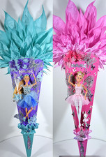 Premium 3D Schultüte LED Ballerina Meerjungfrau Prinzessin Fee Puppe Barbie