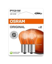 ams-OSRAM 7507-2BL Glühlampe, Blinkleuchte vorne hinten für VW