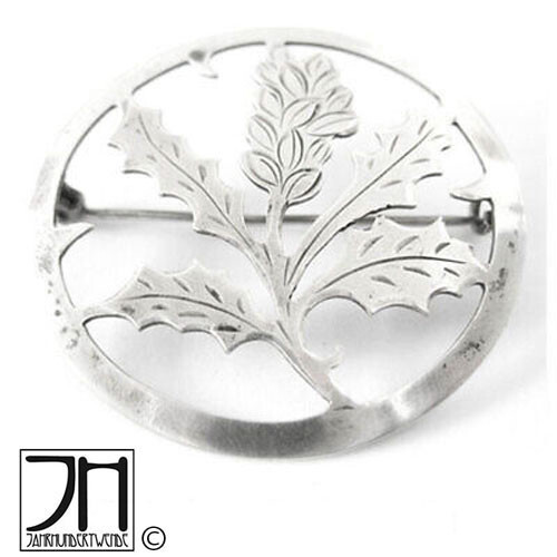 Jugendstil brosche silber - jugendstil,