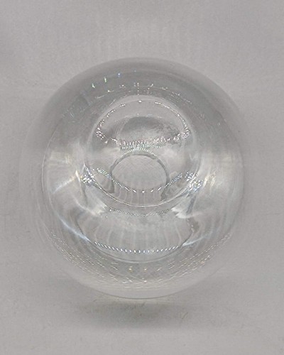 Vintage kugelvase aus klarglas - vintage,